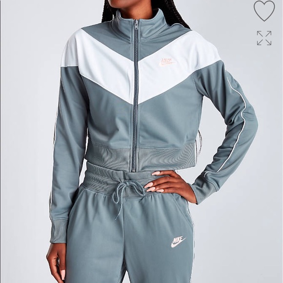 blue and white nike jumpsuit